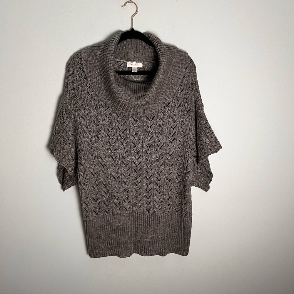 Dress Barn Women’s Plus Size Turtle Neck Short Sleeve Knit Sweater Top 22/24